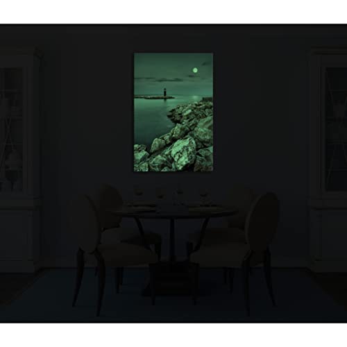 Tableau nature 80x120 cm deco murale phosphorescente DCL066-2 - 4