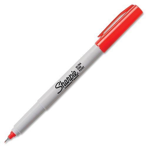 37122 Pen Style Permanent Marker - Ultra Fine Marker Point Type - Point Marker Point Style - Red Ink - 1 Each by Sharpie – 1 Count (Pack of 1), Plastic, Red, Model Sharp.M.37122
