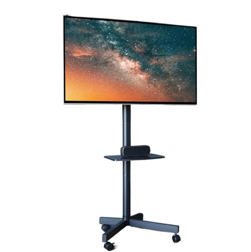 Soporte móvil para TV de 23 a 60 pulgadas Negro miniatura 1