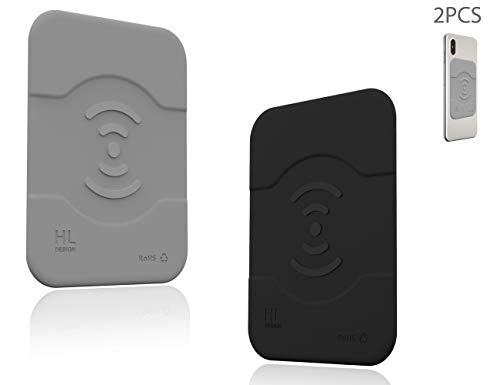 Wannap Magnetic Wireless Car Charger Metal Rings with 3M Adhesives 2PCS for Wx & Fx Qi Car Charger Series, Size: [ 2.6inch/66MM - 2.0inch/51MM ] (1B1G)