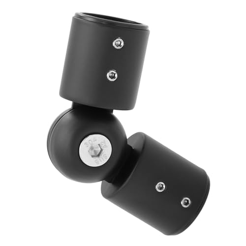 jojofuny Conector de Esquina en Acero Inoxidable para Barra de Cortina Negro Tornillos, Instalación Flexible Color Aleatorio para Varillas Extensibles en Ventanas y Baños