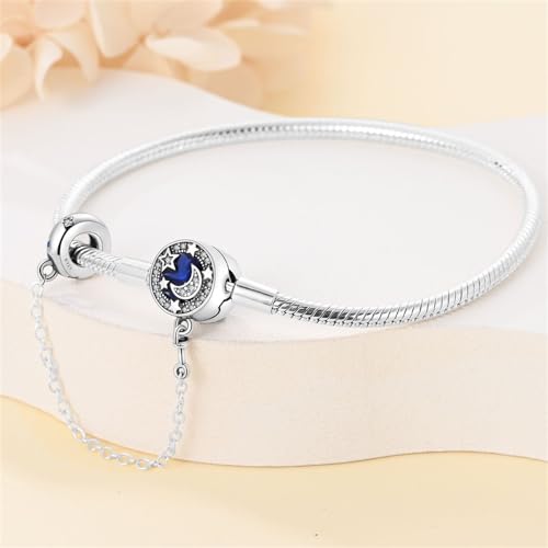 S925 Sterling Silver Snake Chain Charm Bracelet Butterfly Sunflower with 5A Cubic Zirconia Gifts for Women2