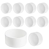 2“ PVC Pipe End Cap Fitting (Compatible with 2.375' OD), 10 Pcs Pipe End Caps, Schedule 40 Furniture Grade Pipe Plug for Building PVC Furniture DIY Garden Shelf