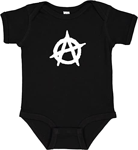Mari Kyrios Anarchy Symbol Punk Baby Infant Bodysuit One Piece Black Size Newborn