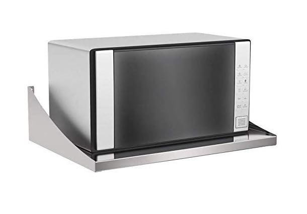 31350 All New Kitchen Stainless Steel Wall Shelf for Microwave Oven Stand Kitchen Cabinet and Counter Shelf Organizer Shelf Rack Toaster Organizer, Stainless Steel - Chrome-picture-19
