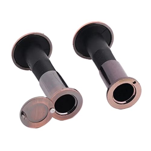 2 Pcs Mirilla para puerta con lente de vidrio y ángulo amplio de 200 grados para seguridad y mejora del hogar