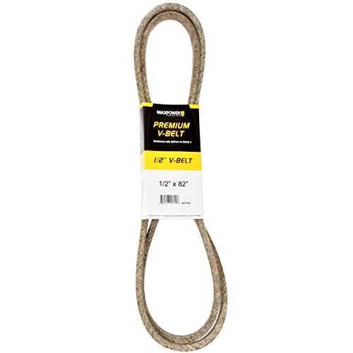 MAXPOWER V-belt 347525, Kevlar reinforced, 1/2 inch x 82 inch - 4L820 - outer length L(a) 2080 mm, beige, 1/2" x 82"