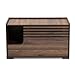 Baxton Studio Claire Modern and Contemporary Walnut Brown Finished Cat Litter Box Cover House