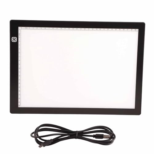 A4 LED Light Transparent Copy Board Hemming Drawing Tool for Art Workers and Painting Lovers Portable Design