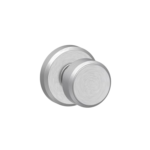 Image of SCHLAGE F10 BWE 626 GSN Greyson Collection Bowery Passage Lock Knob, Satin Chrome - F10 BWE 625 GSN