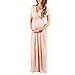 Produktbild pitashe Stillshirt Damen Umstands Stilltop Stilloberteil Mode Stillkleid Kleid Kurzarm Volltonfarbe Langer Umstandskleid V-Ausschnitt Plissiert Strandrock Falten Umstandsmode Umstandstop Partykleid