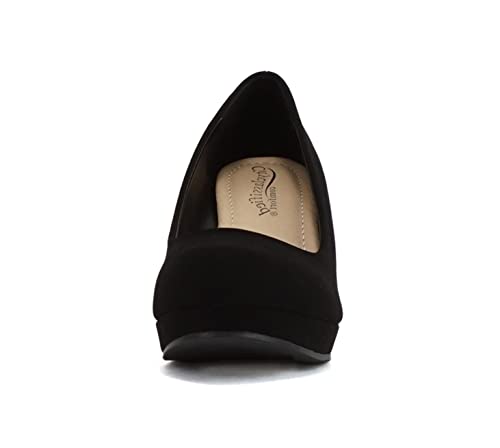 CITYCLASSIFIED Mark/Thomas ~ Womens Mary Jane Strap Comfortable Office Dress Platform Wedge Pump Heel Shoes3