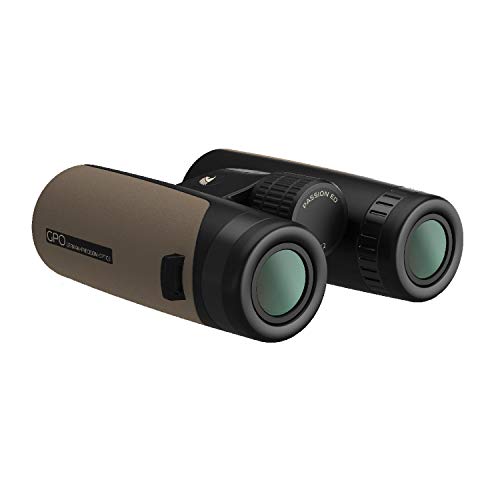 GPO German Precision Optics Passion ED 8x42mm Binoculars, Lightweight Binocular for Hunting, Wildlife Observation or Sports, Tripod Compatible, Desert Sand Magnesium Micro-Bridge & Body (B342)