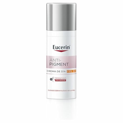 Eucerin Anti-Pigment Tagescreme mit LSF 30 (50 ml) Anti-Flecken-Creme für gleichmäßigere und strahlendere Haut mit UV-Filter und Thiamidol Gesichtsfeuchtigkeit für alle Hauttypen