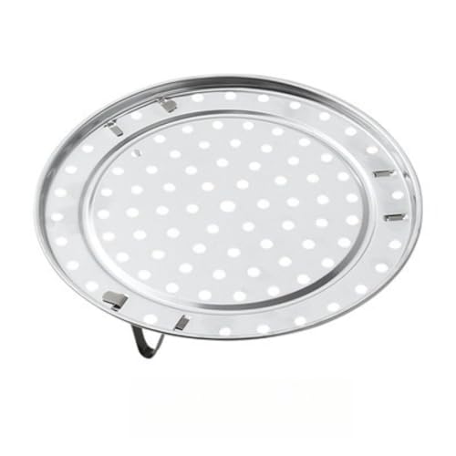 YAOSHANZZG 家庭用および業務用の多機能ステンレス製蒸し器ラック、丸型、パン蒸し用 (26cm)