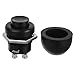 Jtron Momentary Push Button Switches Waterproof Switches OFF-(ON) Reset Push Button Switch Black For Car Boat (12~24V/10A)