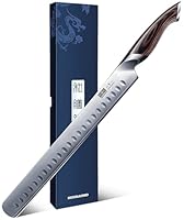 HOSHANHO Schinkenmesser 30cm, Japanische Fleischmesser Profi Messer, Extra Scharfe Edelstahl Tranchiermesser, Brisketmesser für Fleisch und BBQ mit Ergonomischem Griff
