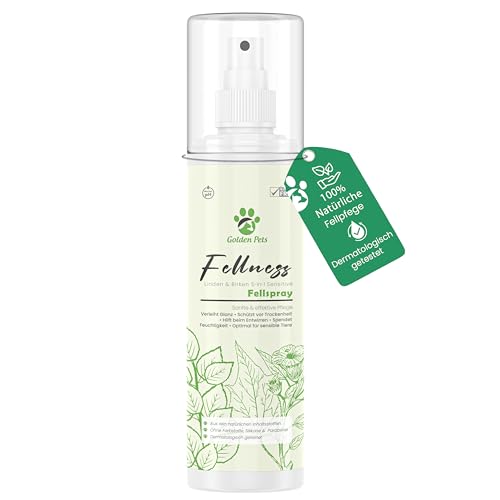 Golden Pets Fellspray 250 ml - Entfilzungsspray für Hunde & Katzen - Verbesserte Kämmbarkeit - 100% natürliche Fellpflege + neues E-Book