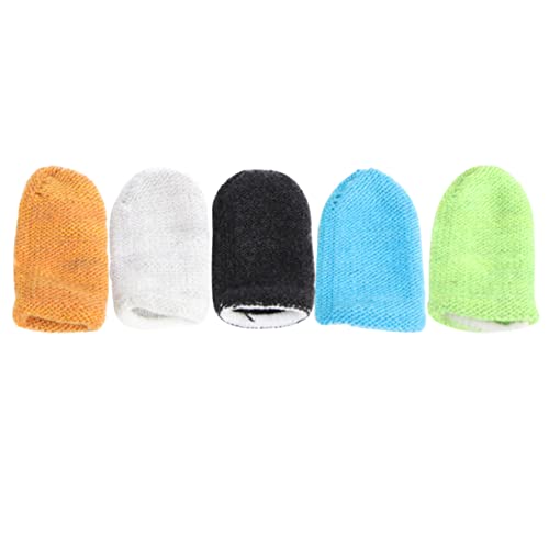 iplusmile 5 Piezas Cubierta del Dedo del Juego Cubrir Dedo del Hombre No- Juego De Dedo Punta del Dedo Guantes Sin Dedos Manga De Dedo para Juegos Paraca Mangas para Jugar