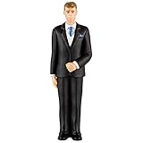 Amscan Cake Topper Brown Groom PL, 4 1/2