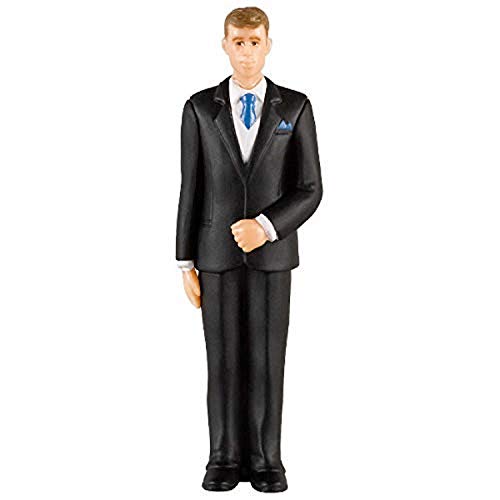 Amscan Cake Topper Brown Groom PL, 4 1/2