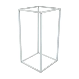 NOLITOY Witte Bruiloft Bloem Stand Metalen Bruiloft Geometrische Bloem Vaas Frame Kolom Centerpieces Bloem Houder Rack…