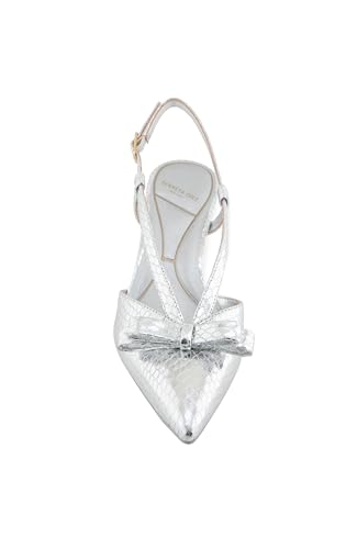 Kenneth Cole New York Women's UMAYRA Pump, Silver Snake, 72