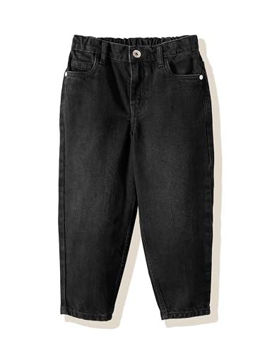 Image of Amazon Brand - Symbol Girl's Cotton Barrel Jeans