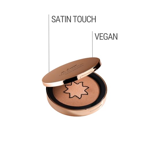 M. Asam MAGIC FINISH Satin Bronzer Gold & Hazel (6.5 g) - Highly pigmented bronzer powder duo, make-up with skin-beautifying vitamin E, powder blush for an individual soft bronzing effect - Image 4