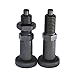 Etyldya Spring Piston with Self-Locking Indexing Pin, Mechanism, Versatile, Compact, Spare Parts, Carbon Steel for Industrial Use, 12MM