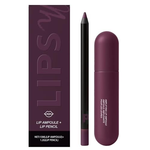 Set Di Per Labbra E Rossetto - Prodotti Per Il Trucco Idratante, Tinta Per Lâbbra Da Viaggio | Kit A Lunga Tenuta A Prova Di Sbavature, Duo Di Eyeliner E Opachi, Regalo