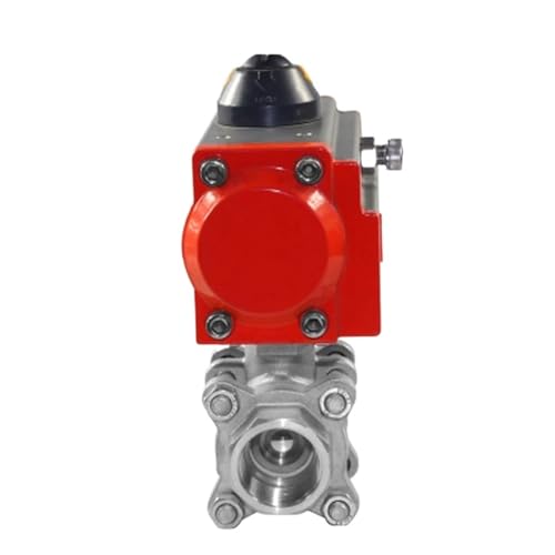 Válvula de bola neumática de 1/2" con cilindro de doble efecto para control fluido preciso 4