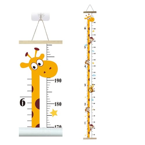 Catálogo para Comprar On-line Medias para Bebé los mejores 10. 44 Tabla de Crecimiento para Niños, Tabla de Altura con Ganchos, para Medición de Estatura, Adecuado para Dormitorio y Sala de Estar(Jirafa)