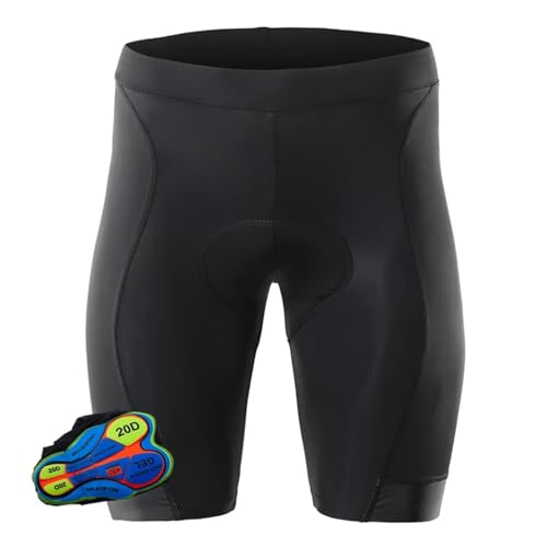 Calzas ciclistas para hombre negras MTB 20D acolchadas miniatura 1