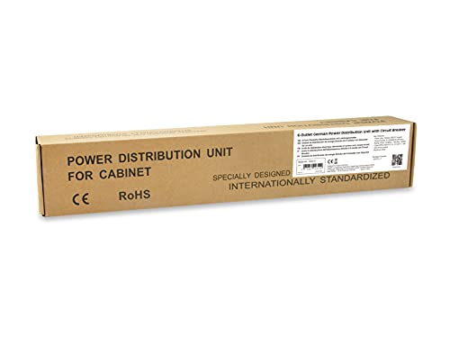 Unité de distribution d'énergie Equip 333312 Noir avec 6 sorties CA 1U pour rack