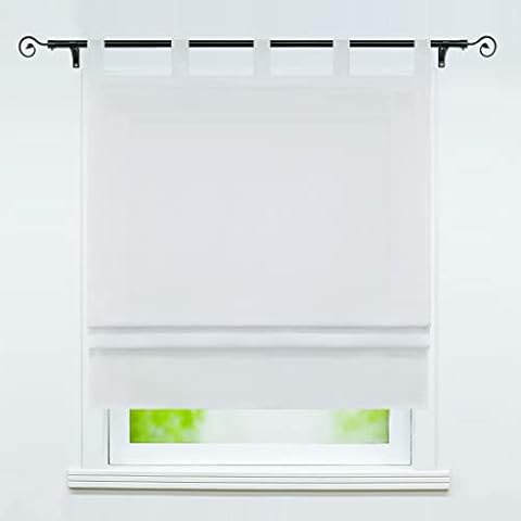 Delien Light Grey Semi-Transparent Roman Blind Cover