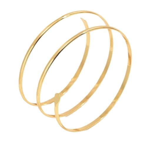 Gold & Silver Arm Cuffs - Women's Dainty Adjustable Bangle Fashion Jewelry4