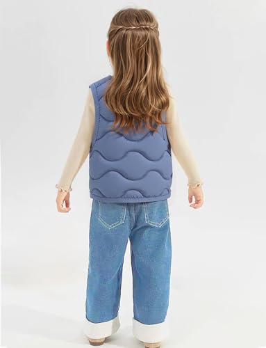 SEAUR Kids Quilted Vest Unisex Sleeveless Padded Jacket Coat Warm Winter Vest For Boys Girls 1-7T2