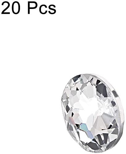 20 Bottoni Da Tappezzeria Con Cristalli - Diametro 25 Mm, Per Divano, Sedia, Decorazione Parete - Foto 4