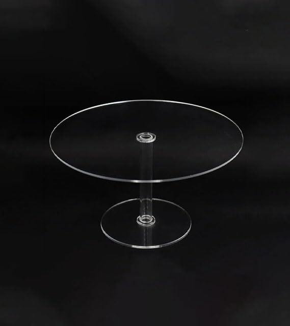 1-piece Transparent Round Acrylic Tray Cake Holder Rack/Stand Clear 20 * 20 * 13CM