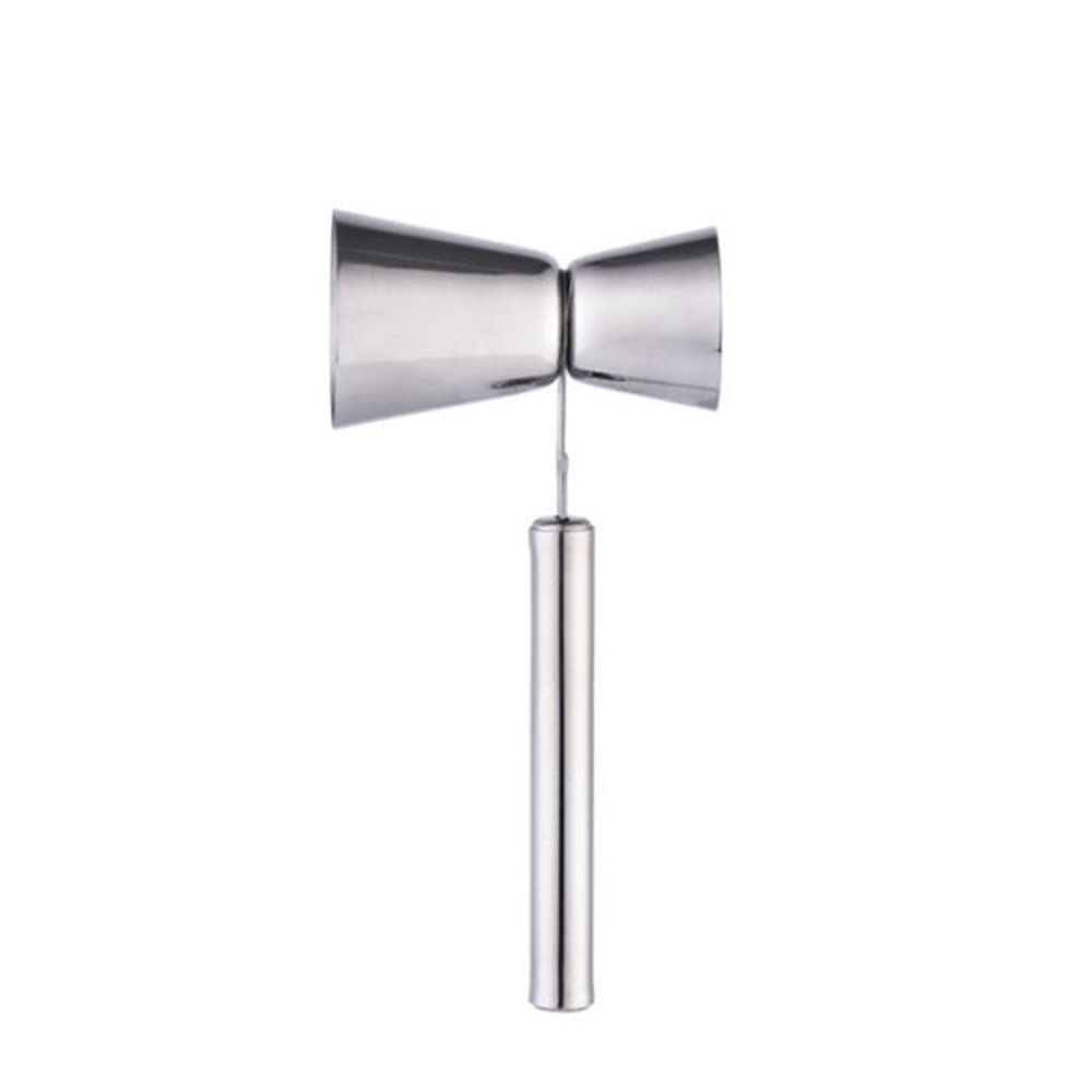 Poignée en Acier Inoxydable Tasse à mesurer Aliments et Boissons Double tête Once Tasse Outil de Balance de Cuisson Appareil de Mesure du vin