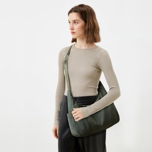 Bolso Hobo de pana mujer capacidad grande tote casual miniatura 3