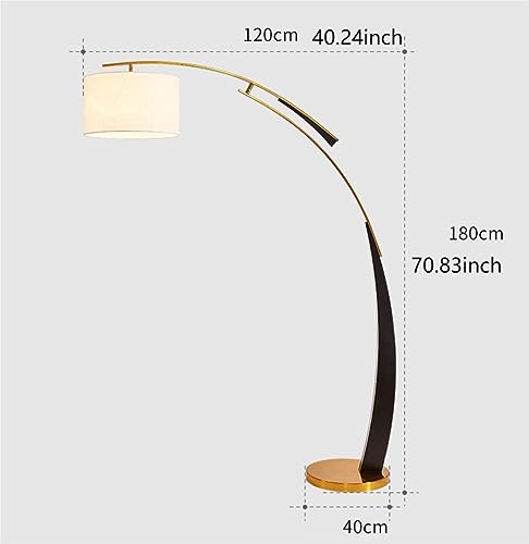 Lámpara de pie ajustable de pesca con luz de lectura para el hogar 3