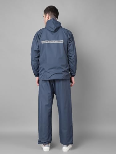Image of Dollar Rainguard Men's PVC Full Sleeve Solid Reversible Sporty Raincoat Set With Adjustable Hood and Pocket
