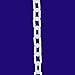 NMC PC15W Chain - 1 ? in. x 100 in. White Safety Plastic Chain, Portable and Lightweight