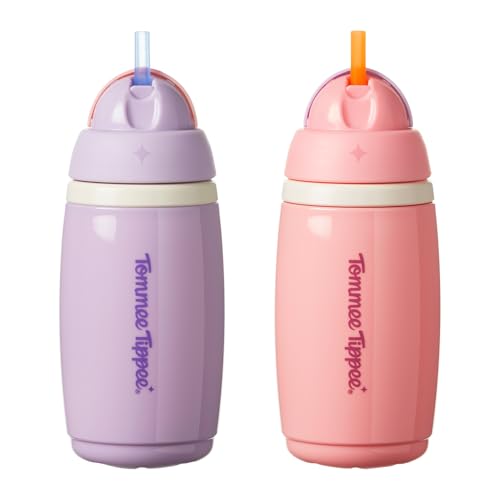 Tommee Tippee botella isotérmica con pajita, 266 ml