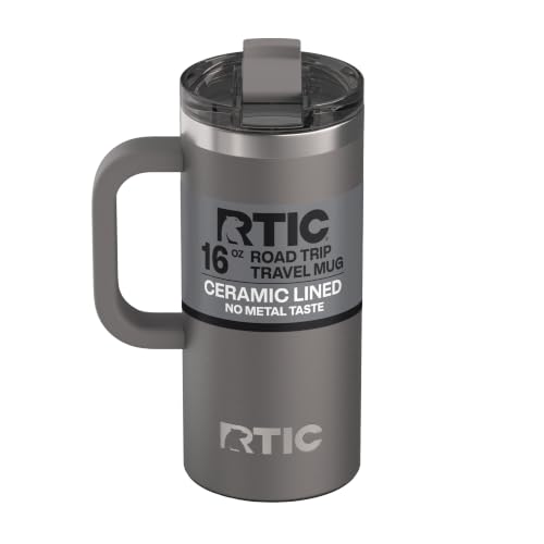 RTIC 16oz Road Trip Travel Mug with Lid and...