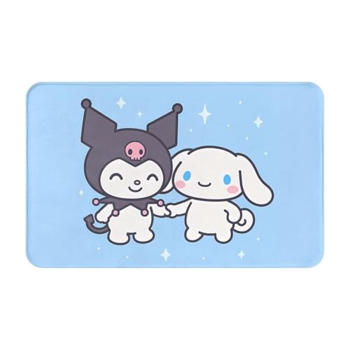 玄関マット クロミ アニメ フロアマット おしゃれ キッチンマット かわいい バスマット 耐久性があり 滑り止め 洗える 吸水 マット 人気 漫画 四季通用 49x80cm