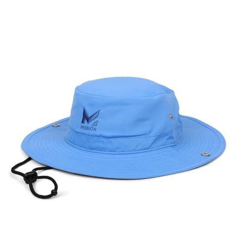 Image of MISSION Cooling Bucket Hat - Unisex Wide-Brim Hat for Men & Women - Lightweight, Foldable & Durable - Cools Up to 2 Hours