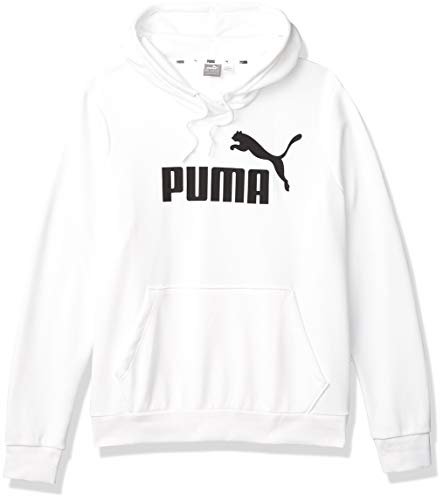 PUMA Women's Essentials Fleece Hoodie, White, M
